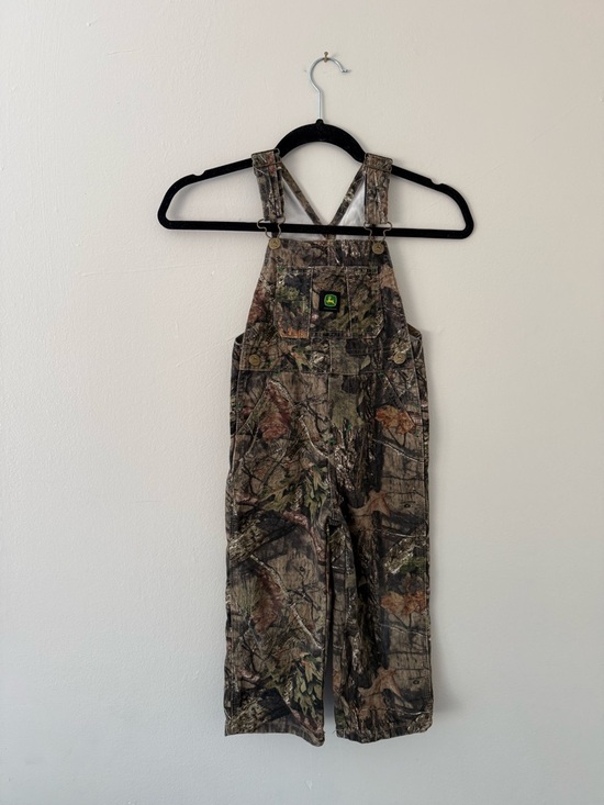 John Deere Other - John Deere Camo Kids Toddler Boys 4T One-Piece Overalls in Brown & Green